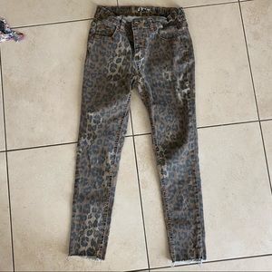 Art Class Cheatahprint Skinny Jeans